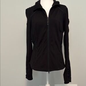 Zella Black Track Jacket with Fitted Silhouette